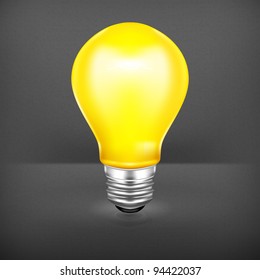 Light bulb, vector