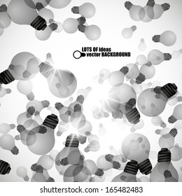 Light bulb vector background