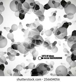 Light bulb vector background