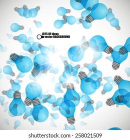 Light bulb vector background