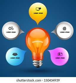 Light Bulb Vector Can Use Business Stock Vector (Royalty Free ...