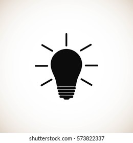 Light bulb vector, Vector EPS 10 illustration style
