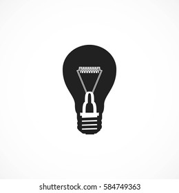 Light bulb vector, Vector EPS 10 illustration style