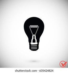 Light bulb vector, Vector EPS 10 illustration style