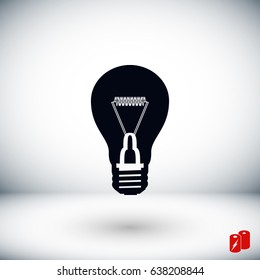 Light bulb vector, Vector EPS 10 illustration style