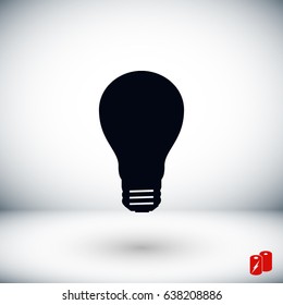 Light bulb vector, Vector EPS 10 illustration style