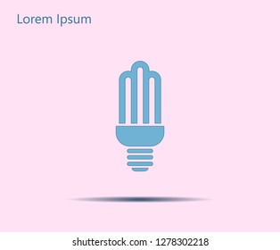 light bulb vector icon 10 EPS