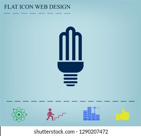light bulb vector icon 10 EPS