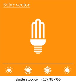 light bulb vector icon 10 EPS