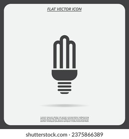icono del vector de la bombilla de luz 10 EPS