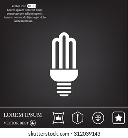 light bulb vector icon 10 EPS