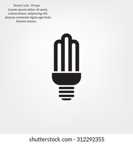light bulb vector icon 10 EPS