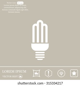 light bulb vector icon 10 EPS