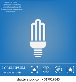 light bulb vector icon 10 EPS
