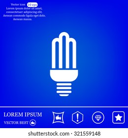 light bulb vector icon 10 EPS