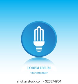 light bulb vector icon 10 EPS