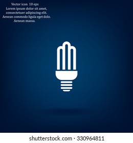 light bulb vector icon 10 EPS
