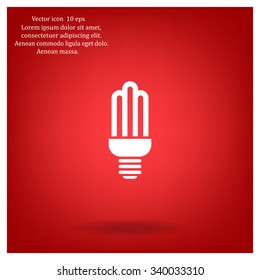 light bulb vector icon 10 EPS