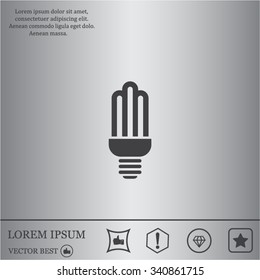 light bulb vector icon 10 EPS