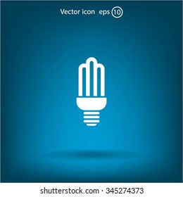 light bulb vector icon 10 EPS