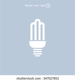 light bulb vector icon 10 EPS