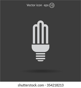 light bulb vector icon 10 EPS