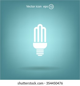 light bulb vector icon 10 EPS