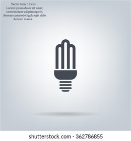 light bulb vector icon 10 EPS
