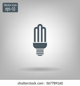 light bulb vector icon 10 EPS