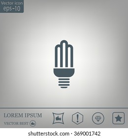 light bulb vector icon 10 EPS