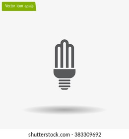 light bulb vector icon 10 EPS