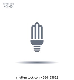 light bulb vector icon 10 EPS