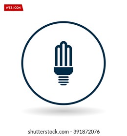 light bulb vector icon 10 EPS