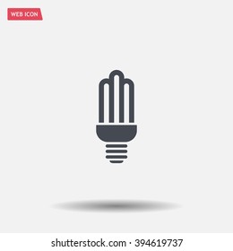 light bulb vector icon 10 EPS