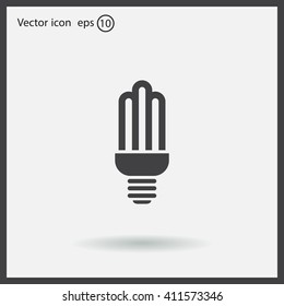light bulb vector icon 10 EPS