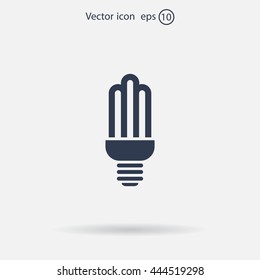 light bulb vector icon 10 EPS