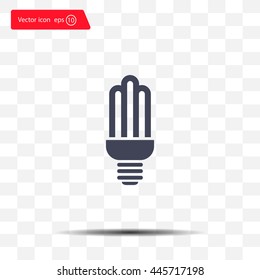 light bulb vector icon 10 EPS