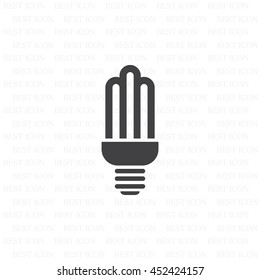 light bulb vector icon 10 EPS