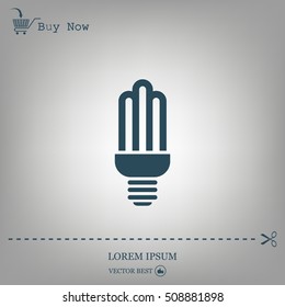 light bulb vector icon 10 EPS