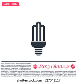 light bulb vector icon 10 EPS