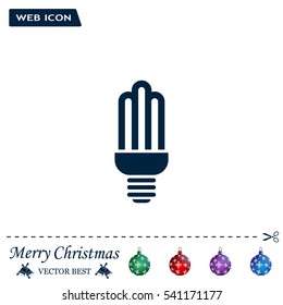 light bulb vector icon 10 EPS