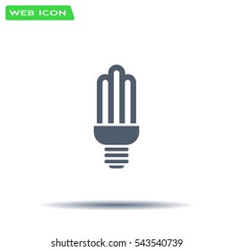 light bulb vector icon 10 EPS