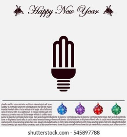 light bulb vector icon 10 EPS