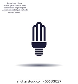 light bulb vector icon 10 EPS