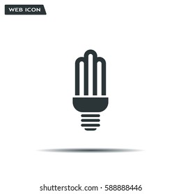 light bulb vector icon 10 EPS
