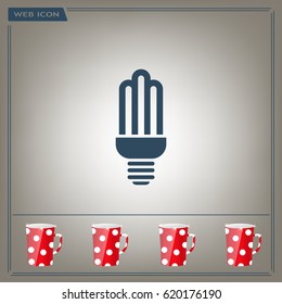 light bulb vector icon 10 EPS