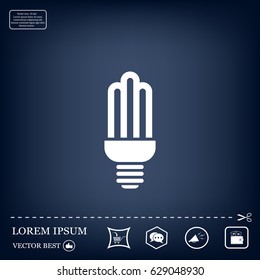 light bulb vector icon 10 EPS