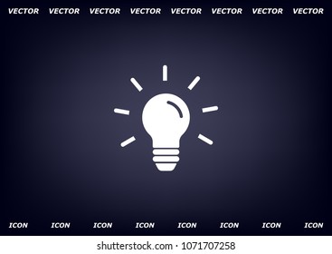 Light Bulb, vector icon.
