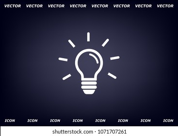 Light Bulb, vector icon.