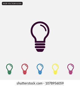 Light Bulb, vector icon.
